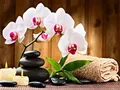 Diamantbild Orchidee 20x30cm bis 50x70cm – Farbe 7413
