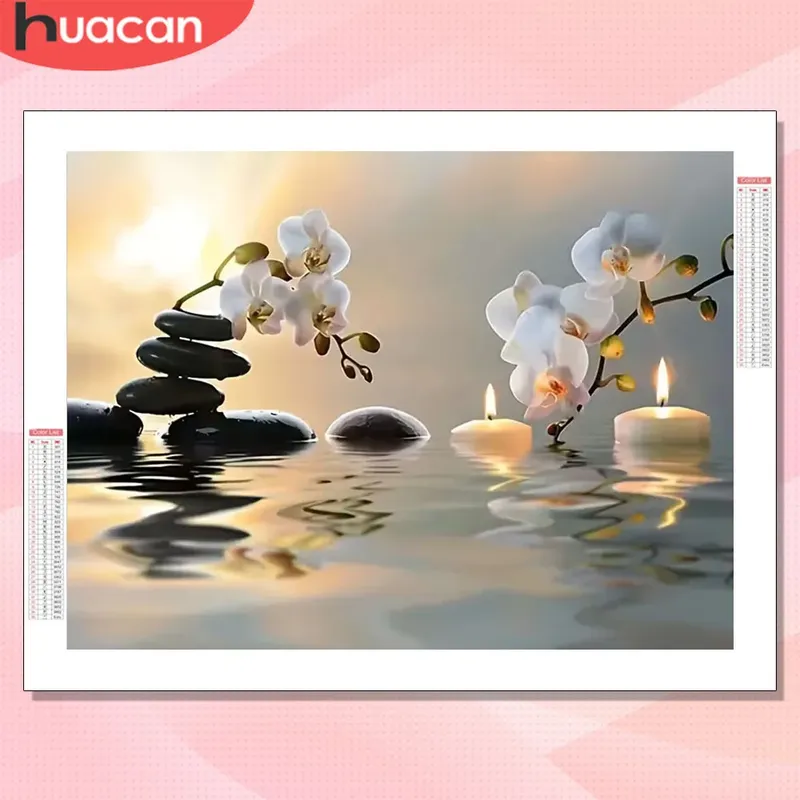 Diamantbild Orchidee 20x30cm bis 50x70cm