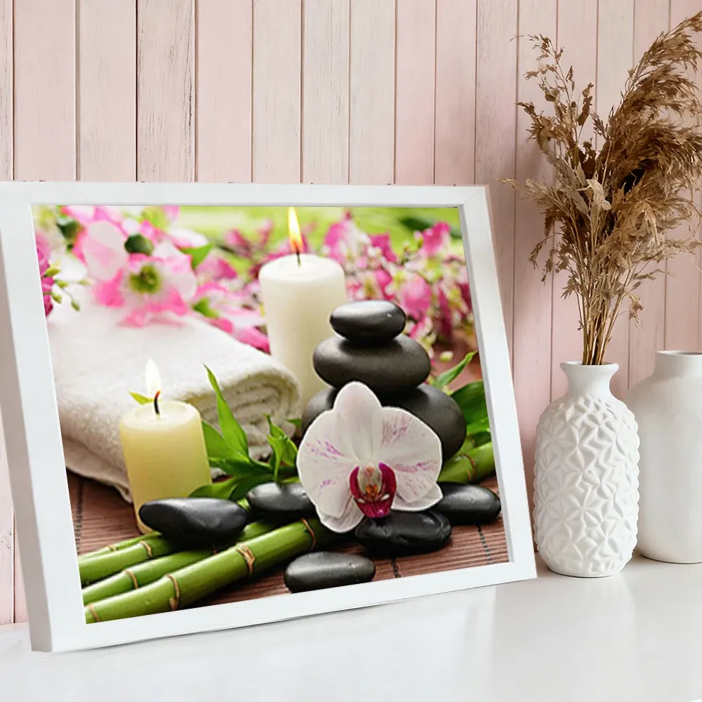 Diamantbild Orchidee 20x30cm bis 50x70cm