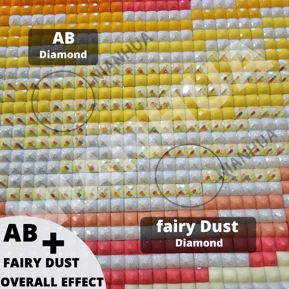Diamantbild Sakura Zug 30 bis 60 cm mit runden oder eckigen Steinen