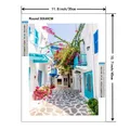 Diamantbild Santorini Mykonos Insel Landschaft Ägäis Kreuzstich – 2