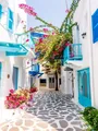 Diamantbild Santorini Mykonos Insel Landschaft Ägäis Kreuzstich – Farbe HXP806A-1