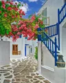 Diamantbild Santorini Mykonos Insel Landschaft Ägäis Kreuzstich – Farbe HXP806A-18