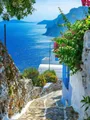 Diamantbild Santorini Mykonos Insel Landschaft Ägäis Kreuzstich – Farbe HXP806A-6