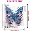 Diamantbild Schmetterling Spezialform 30x30cm – 2