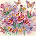 Diamantbild Schmetterling Spezialform 30x30cm – Farbe AB091