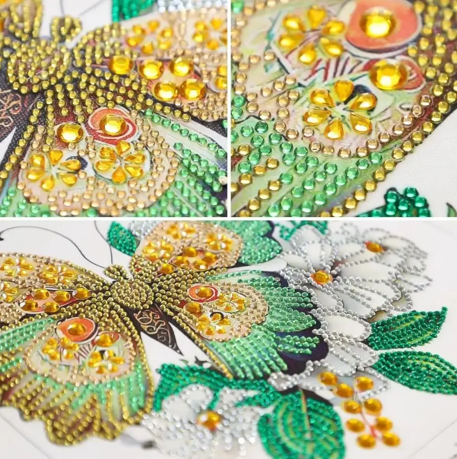 Diamantbild Schmetterling Spezialform 30x30cm