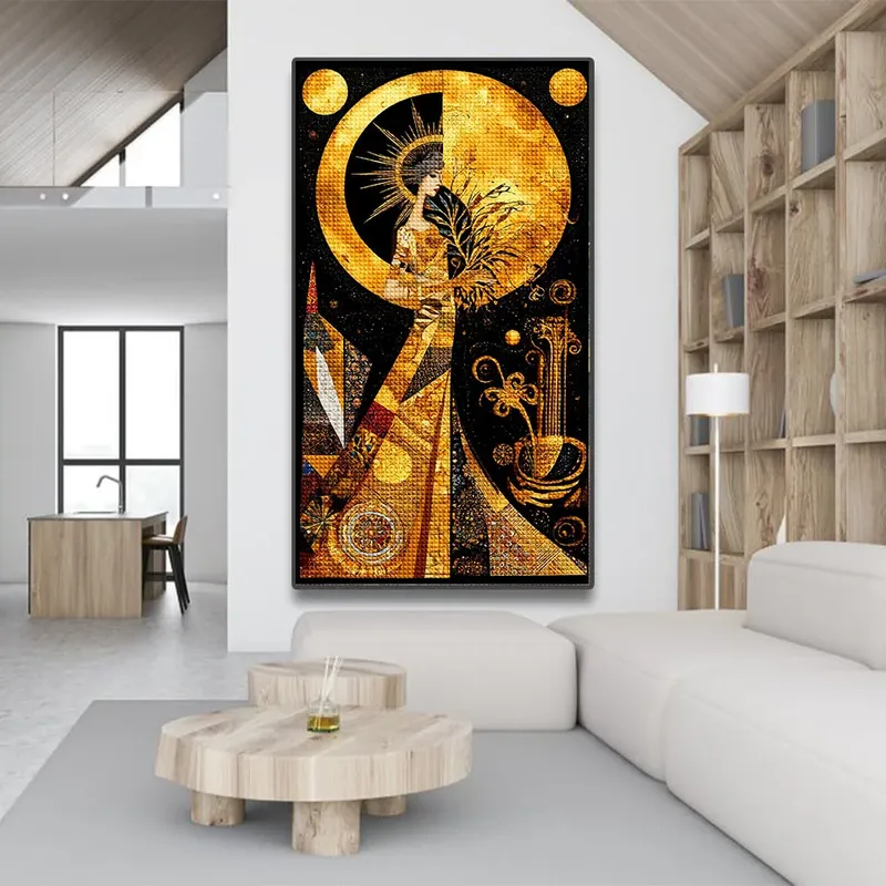 Diamantbild Schönheit abstrakt 20x40 bis 35x70 cm