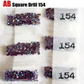 Diamantbild Steine AB 5 Beutel bis 100 Beutel – Farbe AB Square drill 154