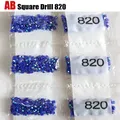 Diamantbild Steine AB 5 Beutel bis 100 Beutel – Farbe AB Square drill 820