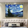 Diamantbild Sternenhimmel Van Gogh 30 x 40 cm mit runden Steinen – Farbe jxy036o