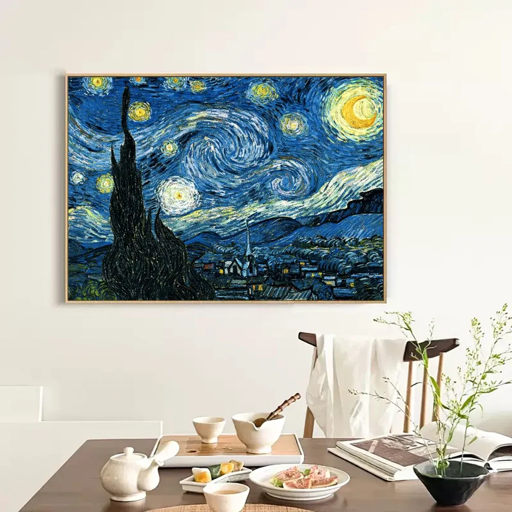 Diamantbild Sternennacht Landschaft Mosaik Kreuzstich Kunst Deko