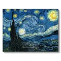 Diamantbild Sternennacht Landschaft Mosaik Kreuzstich Kunst Deko – Farbe Gelb (XP-5408)