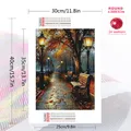 Diamantbild Straße Landschaft Strass Mosaik Baum DIY Deko – 2
