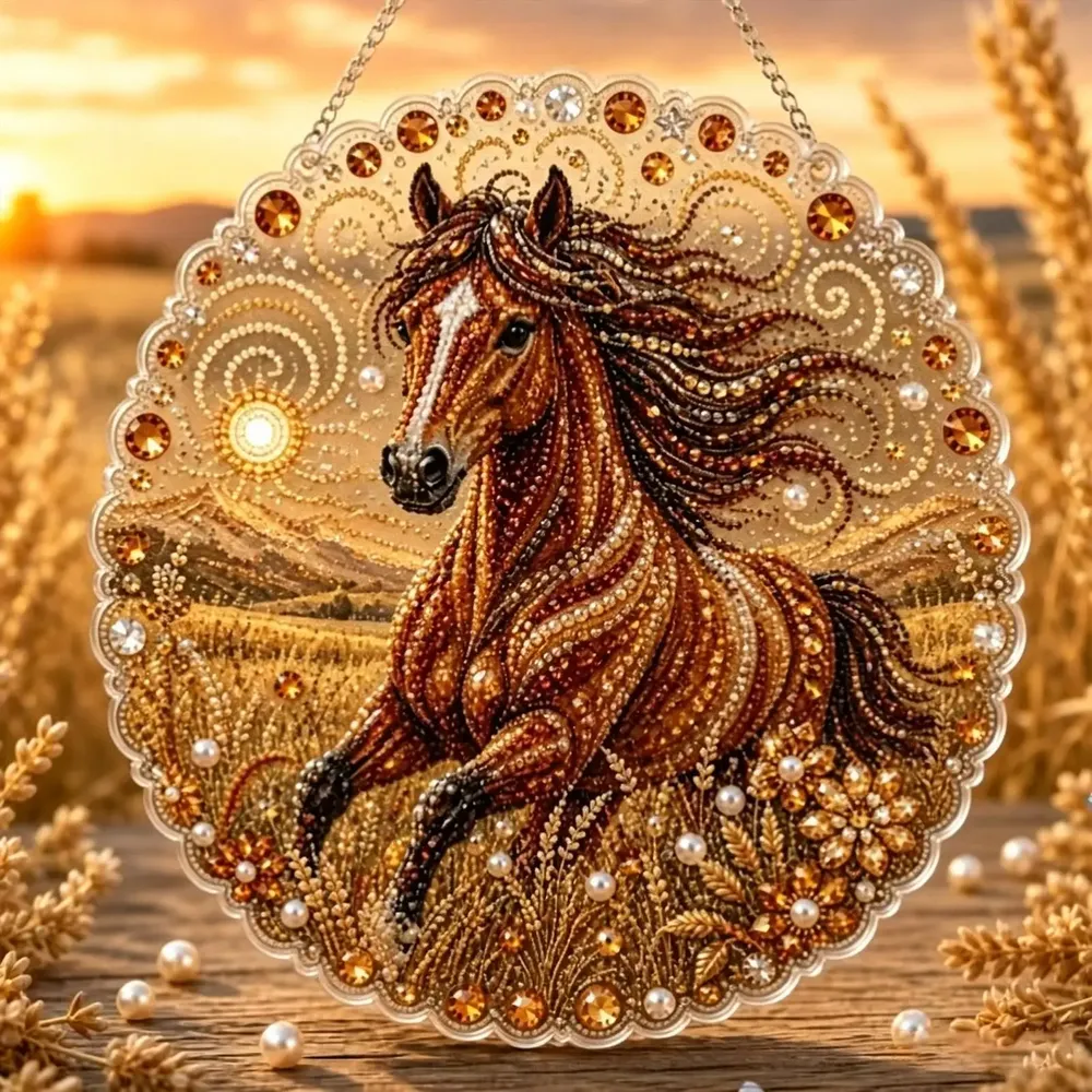 Diamantbild Tier Blume 3D Mosaik Wanddeko Fensterdeko
