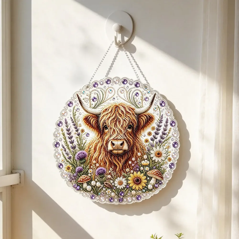 Diamantbild Tier Blume 3D Mosaik Wanddeko Fensterdeko