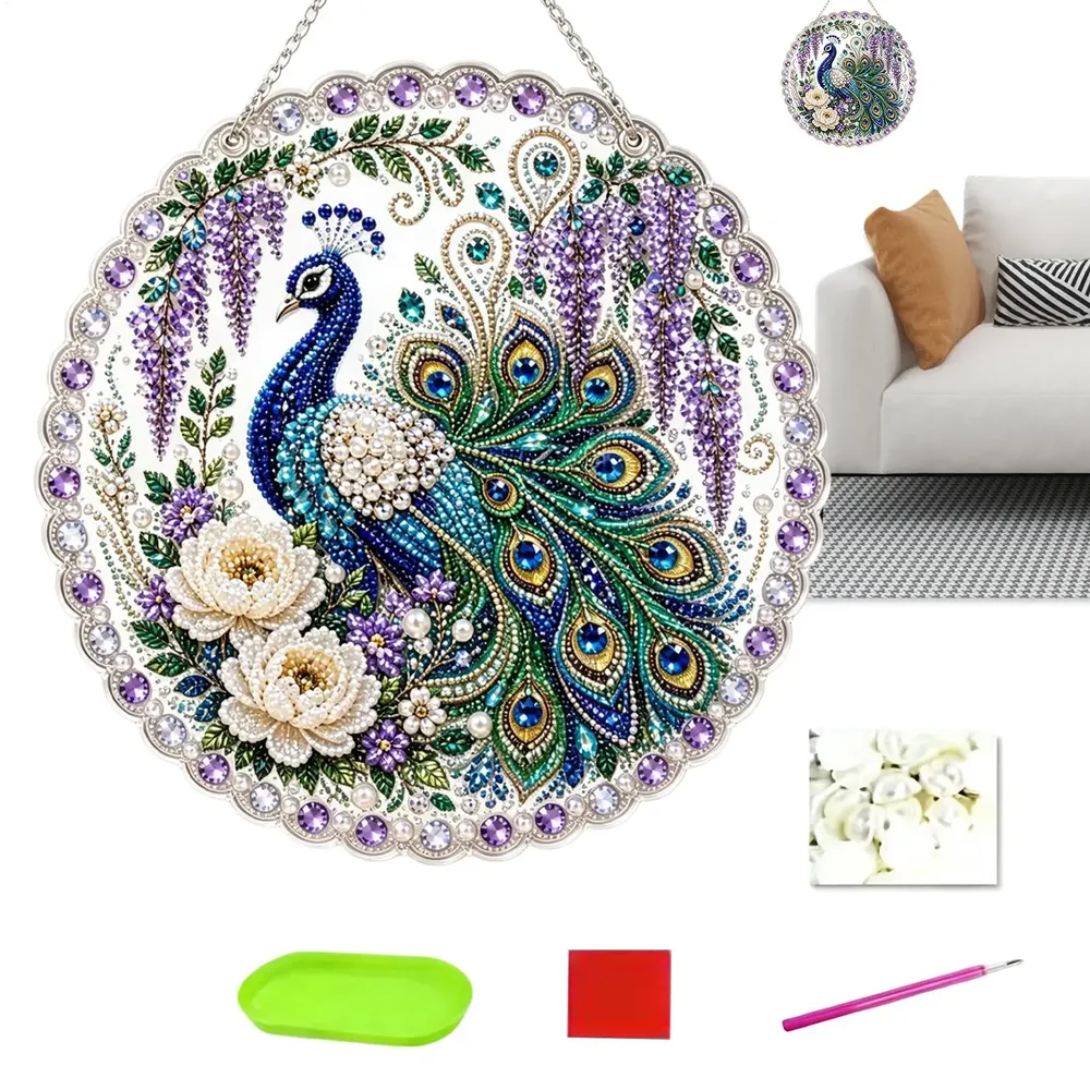 Diamantbild Tier Blume 3D Mosaik Wanddeko Fensterdeko