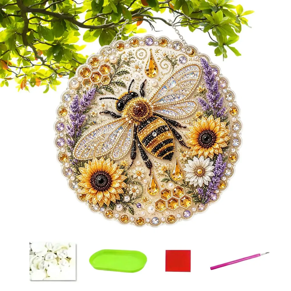 Diamantbild Tier Blume 3D Mosaik Wanddeko Fensterdeko