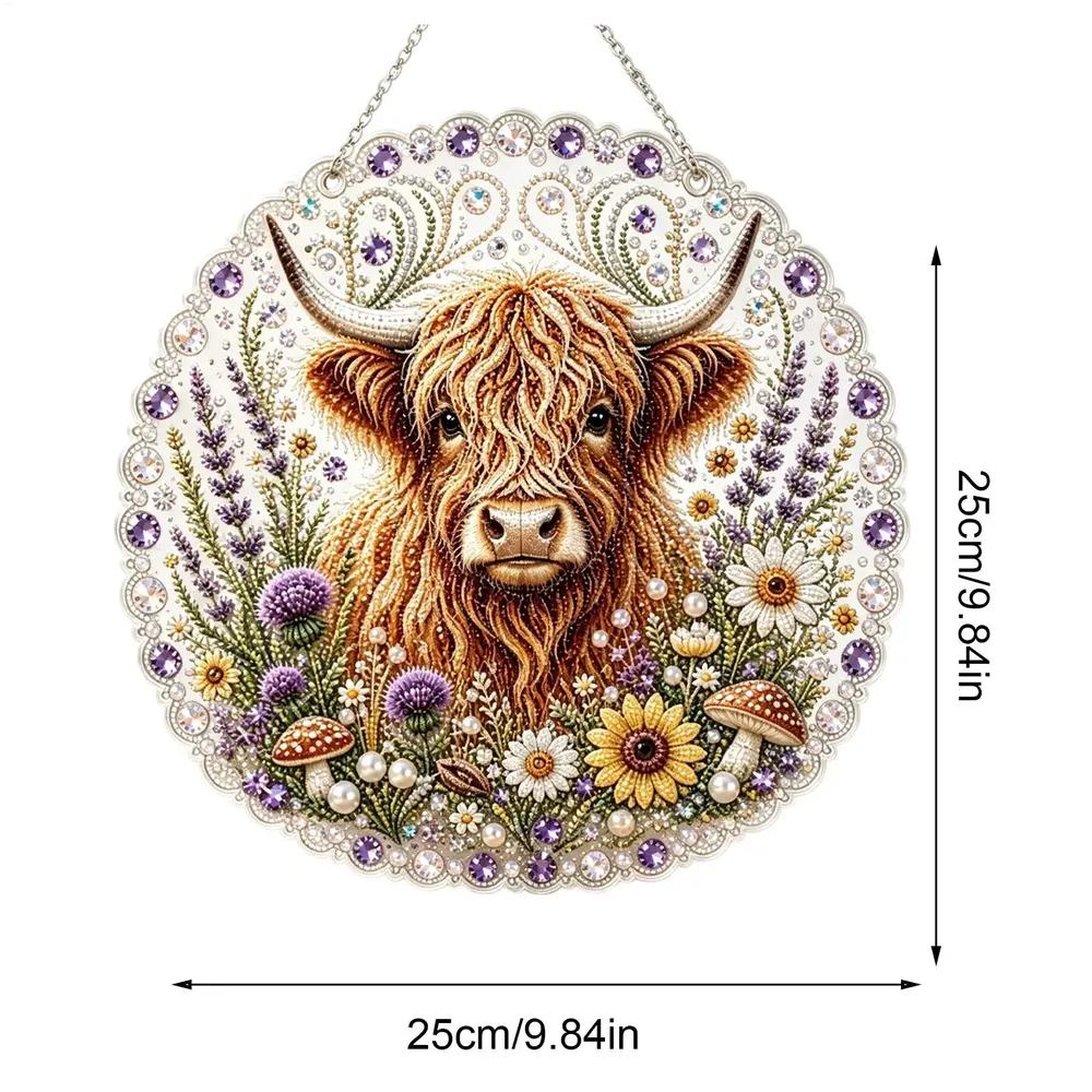 Diamantbild Tier Blume 3D Mosaik Wanddeko Fensterdeko