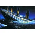 Diamantbild Titanic Schiff 30 x 40 cm mit runden Steinen – 1