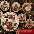 Diamantbild Weihnachtsanhänger 6 oder 12 Stück – 2