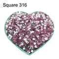 Diamantbild Zubehör 10g bis 500g – Farbe Crystal Square 316