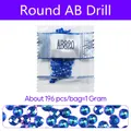 Diamantbild Zubehör 20 Beutel bis 445 Beutel – Farbe Round AB Drill