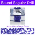 Diamantbild Zubehör 20 Beutel bis 445 Beutel – Farbe Round Regular  Drill