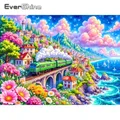 Diamantbild Zug Landschaft Anfänger Stickerei Mosaik Geschenk – 1