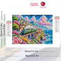 Diamantbild Zug Landschaft Anfänger Stickerei Mosaik Geschenk – 2