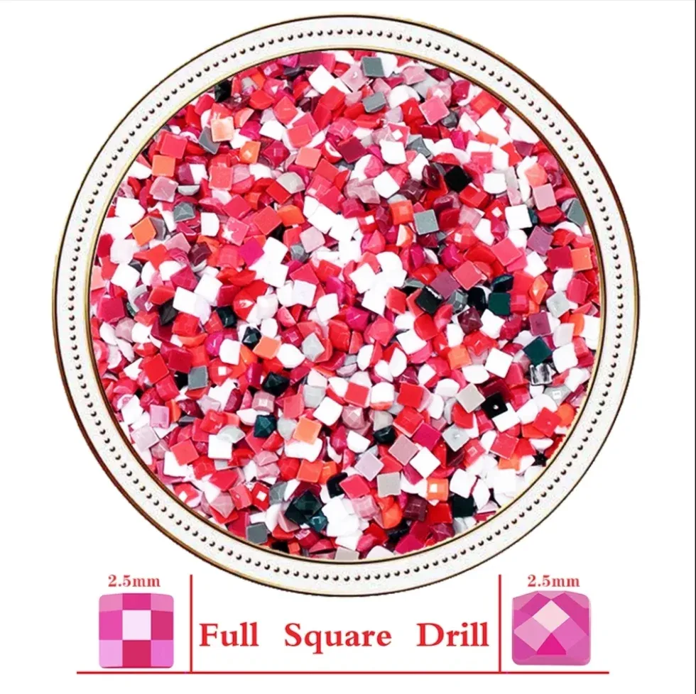 Diamantgemälde Zwerg 30 x 30 bis 40 x 40 cm rund/eckig