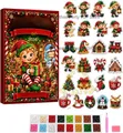 Diamantkunst Adventskalender 24 Anhänger Weihnachtsdeko – 5