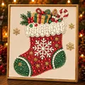 Diamantkunst Set mit Rahmen 25 x 25 cm Weihnachten – Farbe 1Set