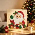 Diamantkunst Set mit Rahmen 25 x 25 cm Weihnachten – Farbe 1Set