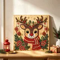 Diamantkunst Set mit Rahmen 25 x 25 cm Weihnachten – Farbe 1Set