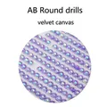 Diamantmalerei 120 Farben eigenes Foto 20 bis 50 cm Harz AB – Farbe Add Part AB Round