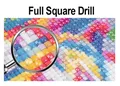 Diamantmalerei 120 Farben eigenes Foto 20 bis 80 cm Harz – Farbe Resin Square Drill