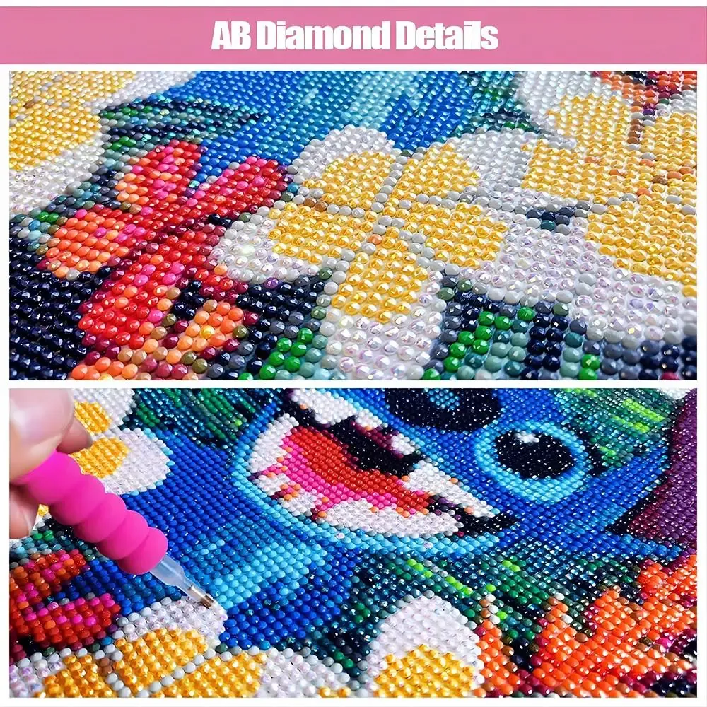 Diamantmalerei 200 Farben eigenes Foto 30 bis 120 cm Harz AB