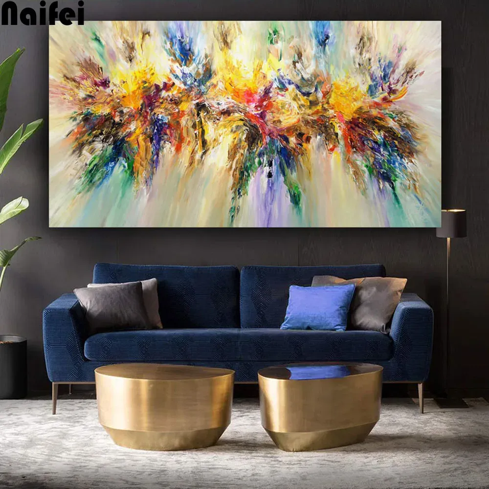Diamantmalerei Abstrakte Wirbel Landschaft 20x35cm bis 35x60cm
