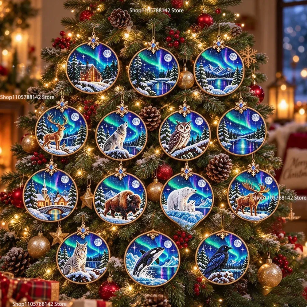 Diamantmalerei Adventskalender 14 Tage Weihnachtsanhänger