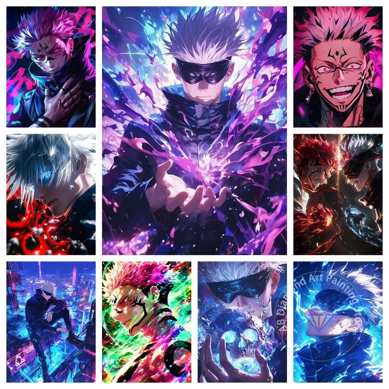 Diamantmalerei Anime Jujutsu Kaisen 30x40 bis 50x70cm