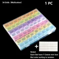 Diamantmalerei Aufbewahrungsbox 28 bis 56 Fächer für Perlen – Farbe 56 Colorful DBQ