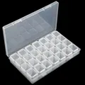 Diamantmalerei Aufbewahrungsbox 28 bis 64 Fächer für Bohrer – Farbe 28 Grids White