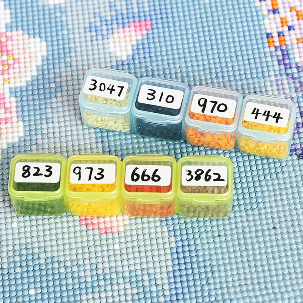 Diamantmalerei Aufbewahrungsbox 28 bis 64 Fächer für Bohrer
