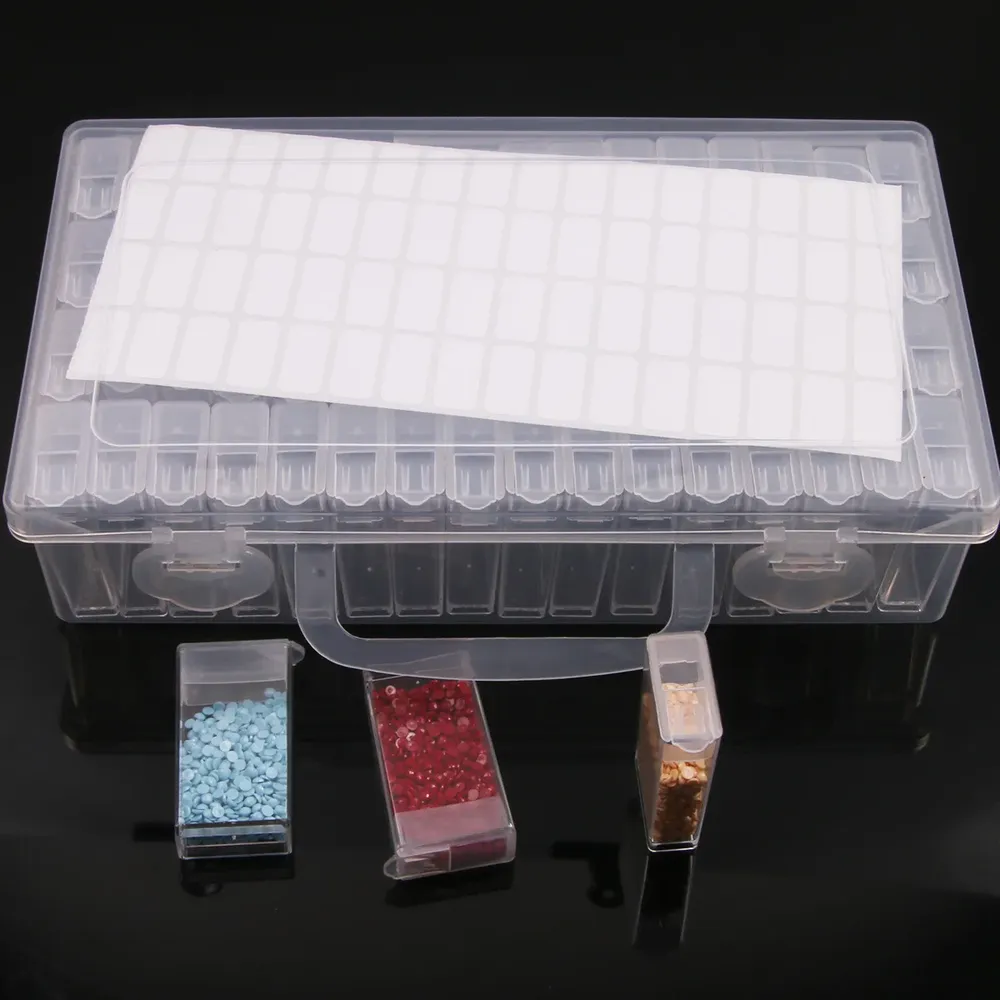 Diamantmalerei Aufbewahrungsbox 28 bis 64 Fächer für Bohrer