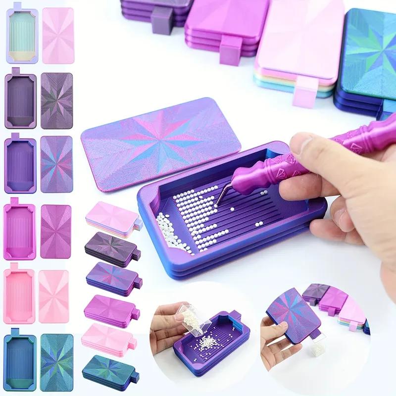 Diamantmalerei Aufbewahrungsbox mit Deckel für Zubehör
