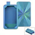 Diamantmalerei Aufbewahrungsbox mit Deckel für Zubehör – Farbe Blue Green