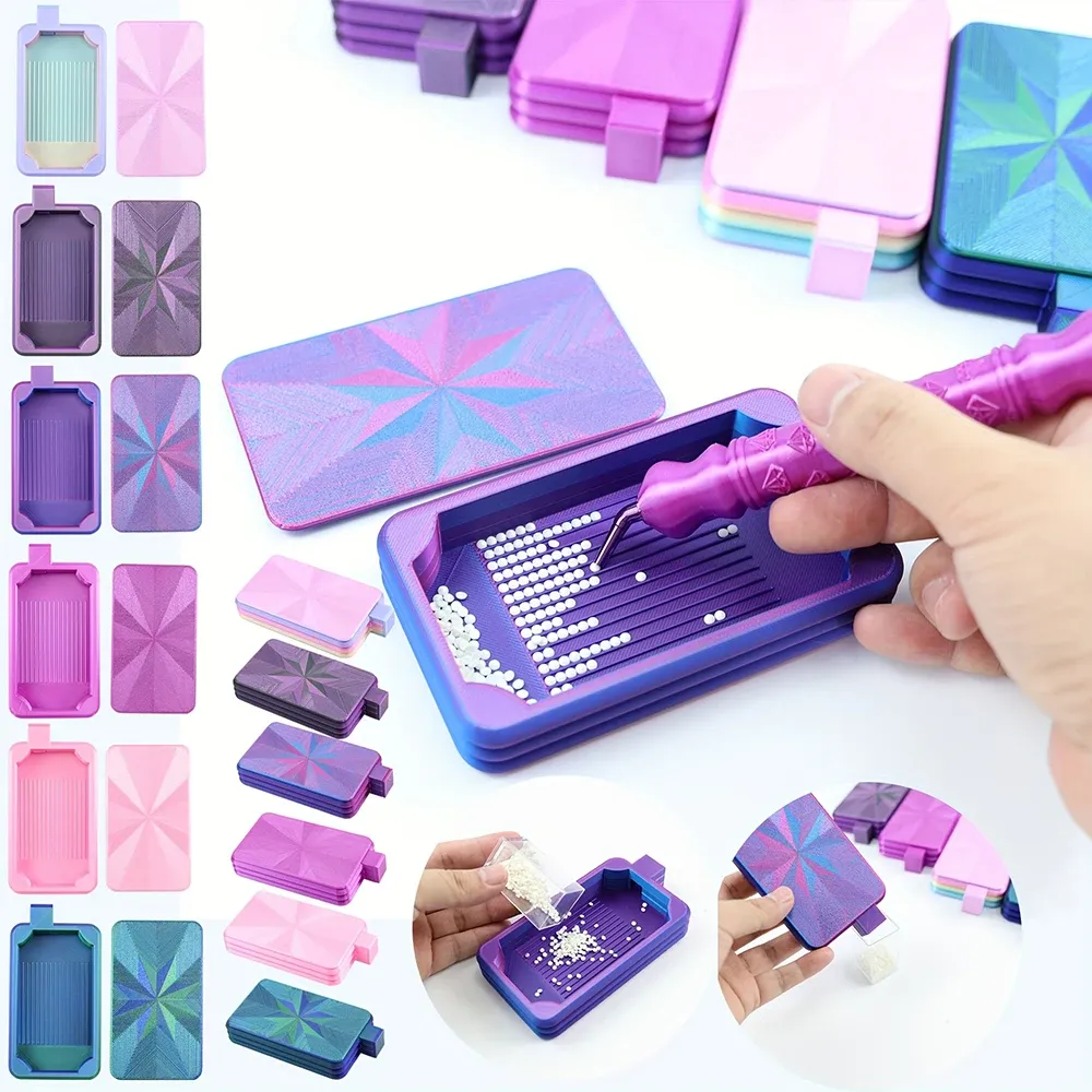 Diamantmalerei Aufbewahrungsbox mit Deckel für Zubehör