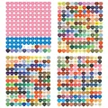 Diamantmalerei Aufkleber für Aufbewahrungsboxen und Organizer – Farbe heart-shape