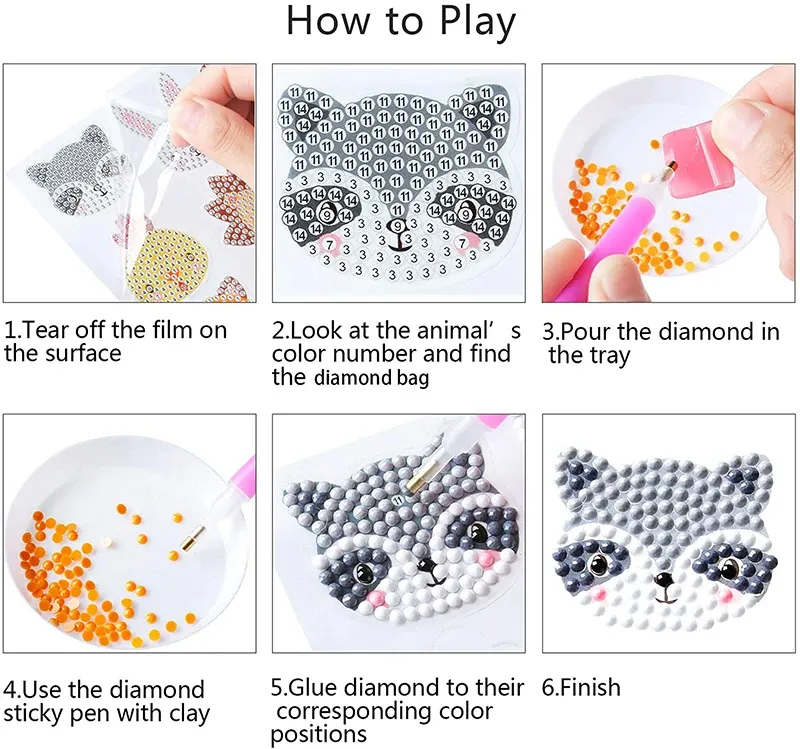 Diamantmalerei Aufkleber Kit Blume Schmetterling Mosaik Handwerk